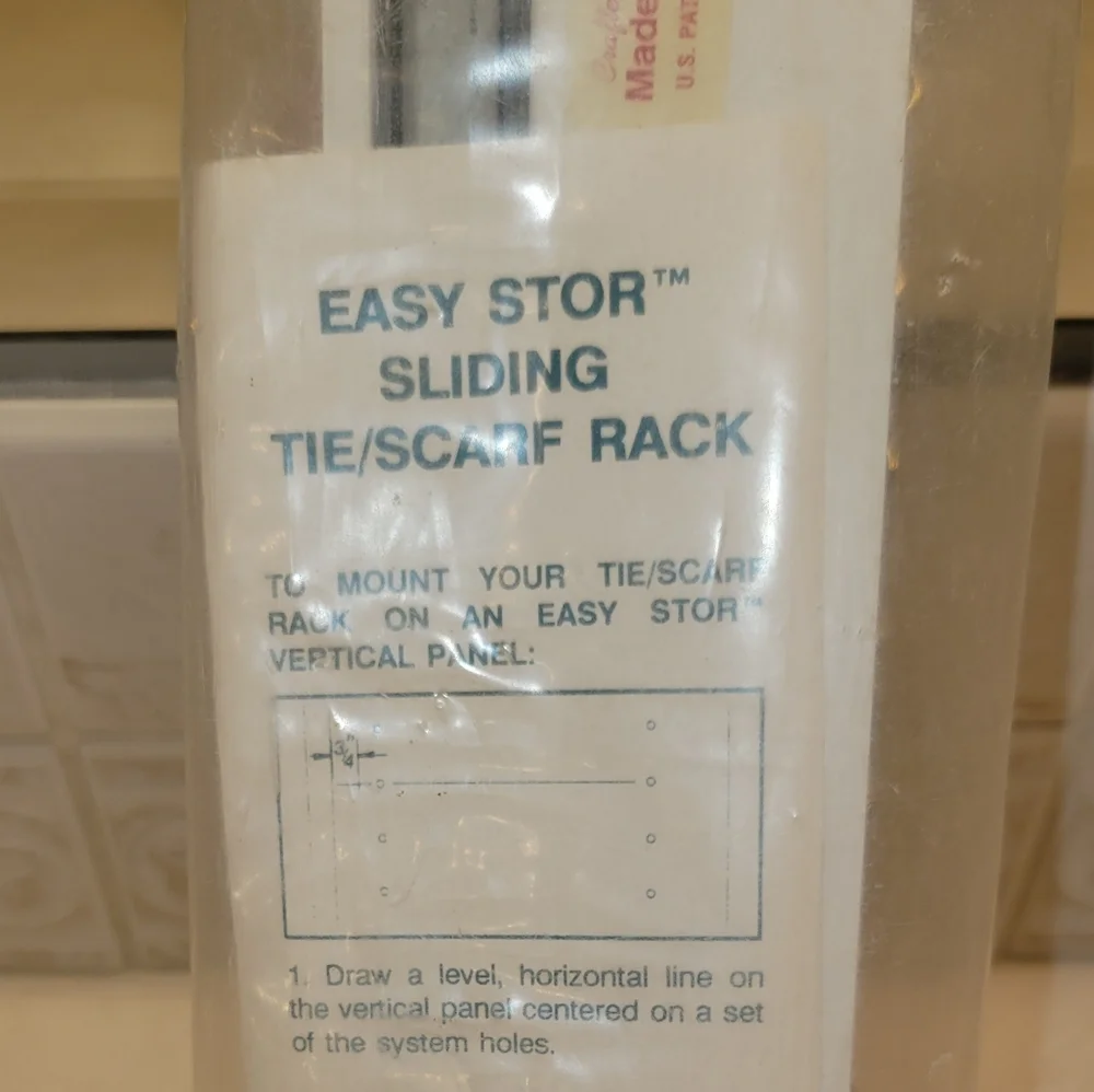Easy Stor Sliding Tie/Scarf Rack